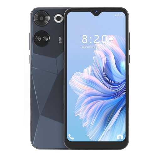 Plyisty Mobiltelefon, Ultra Thin Smart Phone 8000mAh Batterie MT6580A 8 MP 24 MP für das Geschäft (Black) von Plyisty