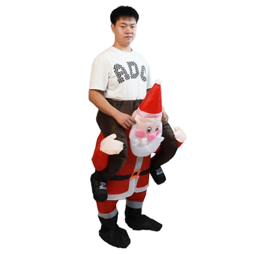 Plyisty Santa Kostüm, Leichtes Weihnachtskostüm Einzigartiges für Festival (Erwachsene) von Plyisty