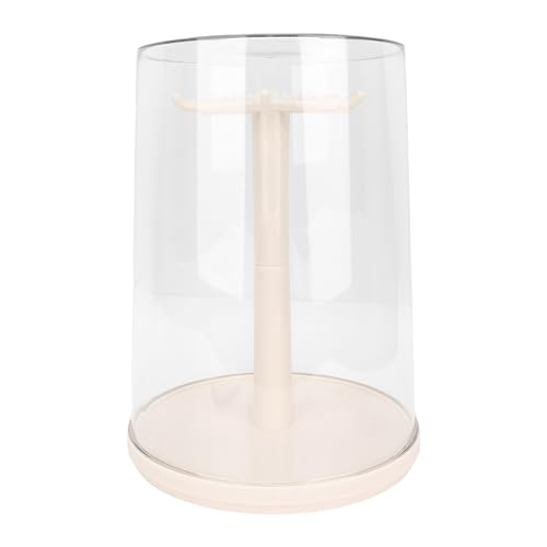 Plyisty Transparente Rotationsspeicherbildung. Staubschutz Ideal für Puppensammlung Kompakte Größe (Cremeweiß) von Plyisty