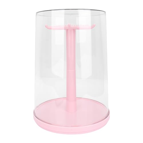 Plyisty Transparente Rotationsspeicherbildung. Staubschutz Ideal für Puppensammlung Kompakte Größe (PINK) von Plyisty