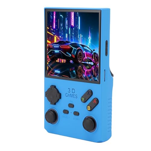 Plyisty V40 Max Retro Handheld Game Console, 4 Zoll 720 X 720 Bildschirm, Eingebaut in 45 Emulatoren, 256 G Speicherkarte, DDR4L 8 GB, WiFi, 4000mAh Batterie (Blue) von Plyisty