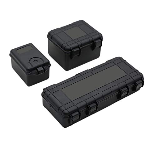 Pmandgk 3 StüCke Kunststoff Rc Aufbewahrungs Box Dekoration Werkzeug für Trx4 Axial Scx10 90046 D90 1/10 Rc Crawler ZubehöR Schwarz Pmandgk 3 StüCke Kunststoff Rc Aufbewahrungs Box Dekoration Werkzeug für Trx4 Axial Scx10 90046 D90 1/10 Rc Crawler ZubehöR Schwarz von Pmandgk
