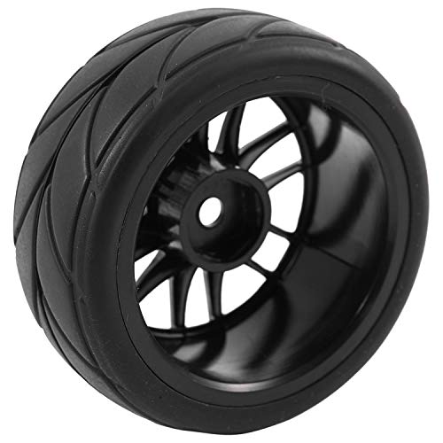 Pmandgk 4 Stuecke 1/10 Gummi Reifen Rc Renn Wagen Reifen Renn Rad Felge Fit Fuer 9068-6081 Rc Teil Pmandgk 4 Stuecke 1/10 Gummi Reifen Rc Renn Wagen Reifen Renn Rad Felge Fit Fuer 9068-6081 Rc Teil von Pmandgk