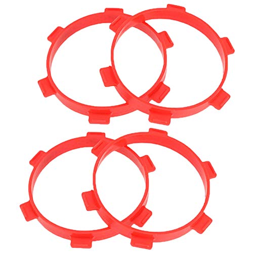 Pmandgk 4 Stuecke Gummi Reifen KlebebäNder Durchmesser 85Mm für RC Teile 1/8 1/10 Short Course Truck ZubehöR Werkzeuge Rot Pmandgk 4 Stuecke Gummi Reifen KlebebäNder Durchmesser 85Mm für RC Teile 1/8 1/10 Short Course Truck ZubehöR Werkzeuge Rot von Pmandgk