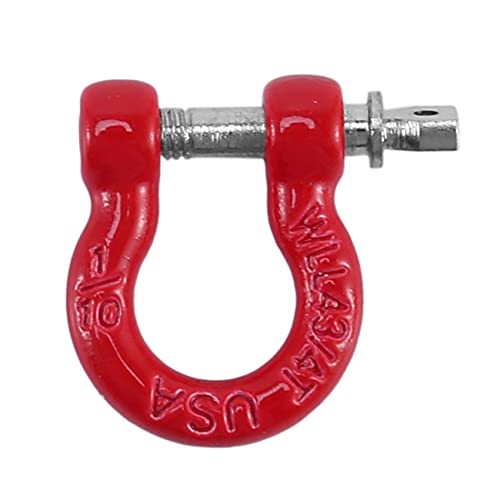 Pmandgk 4-Teiliger D-Abschlepphaken Rotem Metall für 1/10 RC-Raupenwagen für -4 Axial SCX10 90046 D90 Pmandgk 4-Teiliger D-Abschlepphaken Rotem Metall für 1/10 RC-Raupenwagen für -4 Axial SCX10 90046 D90 von Pmandgk