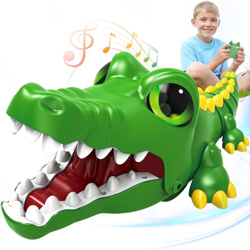 Pmgud Ferngesteuertes Spielzeug mit 2,4 GHz Controller Krokodil RC wiederaufladbares mit Programmiermodus und Infrarot Jagdmodus Geeignet für Kinder über 3 Jahre Pmgud Ferngesteuertes Spielzeug mit 2,4 GHz Controller Krokodil RC wiederaufladbares mit Programmiermodus und Infrarot Jagdmodus Geeignet für Kinder über 3 Jahre von Pmgud