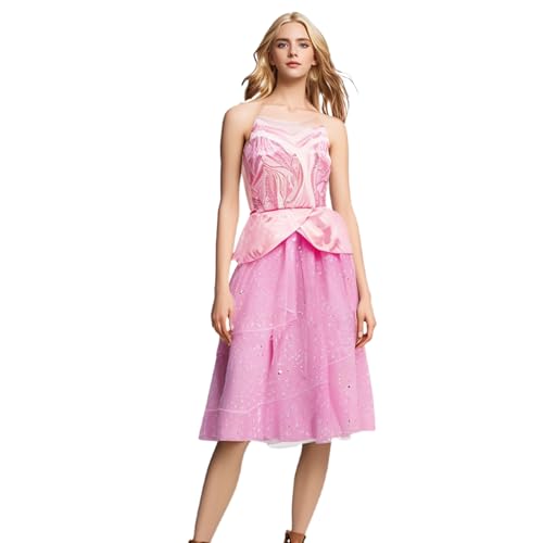 Glinda-Kostüm für Damen, gute Hexe, rosa Kleid, Erwachsenen-Uniform, Halloween, Party, Film, Cosplay, Outfits, Größe XXL Glinda-Kostüm für Damen, gute Hexe, rosa Kleid, Erwachsenen-Uniform, Halloween, Party, Film, Cosplay, Outfits, Größe XXL von Pmnoyal