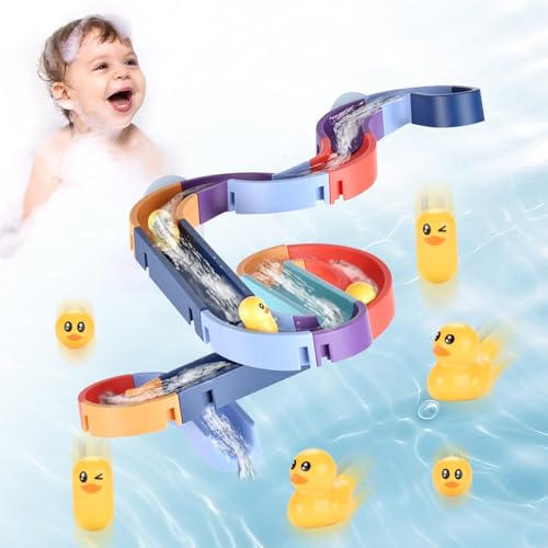 Pmueuff Badewannenspielzeug Kinder, 34 Stück Badespielzeug mit Saugnäpfe und DIY Kugelbahn Wasserspielzeug Kreativer Badespaß Geschenk für Jungen Mädchen im Alter von 3 4 5 6 7 8 Pmueuff Badewannenspielzeug Kinder, 34 Stück Badespielzeug mit Saugnäpfe und DIY Kugelbahn Wasserspielzeug Kreativer Badespaß Geschenk für Jungen Mädchen im Alter von 3 4 5 6 7 8 von Pmueuff
