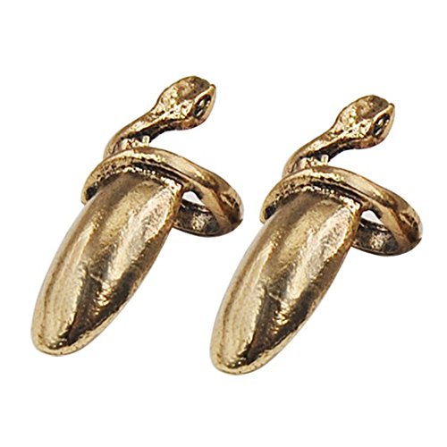 Pndjkkeeg 2 x Fingerringe für Fingernägel, Gothic, Punk, Gold Pndjkkeeg 2 x Fingerringe für Fingernägel, Gothic, Punk, Gold von Pndjkkeeg