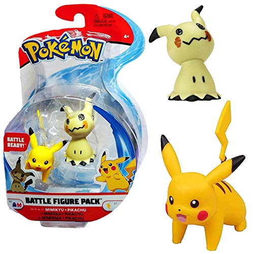 Battle Figuren | Pokemon | Action Figur | Spiel-Figur zum Sammeln, Spielfigur:Mimigma & Pikachu von Pokémon