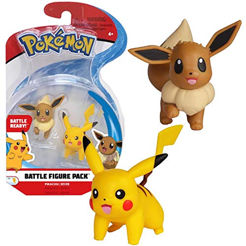 Auswahl Battle Figuren | Pokemon | Action Figur | Spiel-Figur zum Sammeln, Spielfigur:Pikachu & Evoli von Pokémon