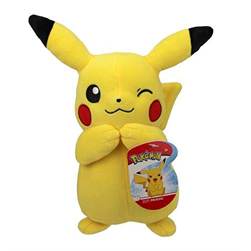 Auswahl Pokemon Plüsch-Figuren | 20 cm Plüsch-Tier | Stofftier | Kuscheltier, Plüsch:Zwinker Pikachu von Pokémon