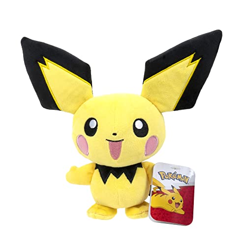 Pokémon PKW0553-20cm Plüsch - Pichu, offizielles Plüsch von Pokemon