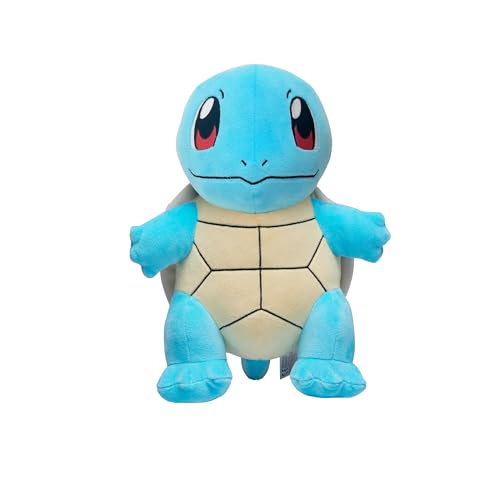 Pokemon Kuscheltier XXL Squirtle Schiggy 30 cm – Pokemon Plüschtier – Neue 2023 – Pokemon Plush - Offiziell Lizenziertes Pokemon Spielzeug von Pokémon