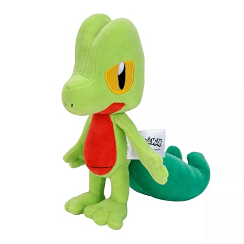 PoKéMoN Kuscheltier Treecko Geckarbor 20 cm Plüschtier – Neue 2021 Plush - Offiziell Lizenziertes Spielzeug, BO39936, Mehrfarbig von Pokémon