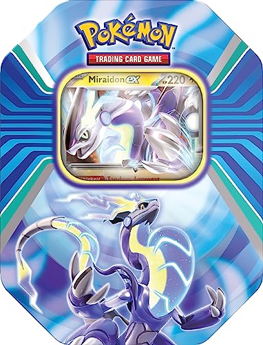Pokémon-Sammelkartenspiel: Tin-Box Paldea-Legenden – Miraidon (1 holografische Karte & 4 Boosterpacks) von Pokémon