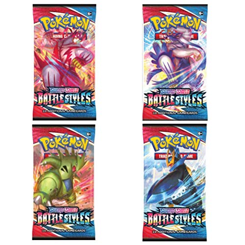 Pokemon Karten Booster Packs (4 Verschiedene Modelle) - Battle Styles - Englisch von Pokémon
