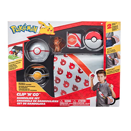 Pokémon PKW2713 - Bandolier Set - Premierball, Luxusball & Vulpix, offizielles Set mit Figur von Pokémon