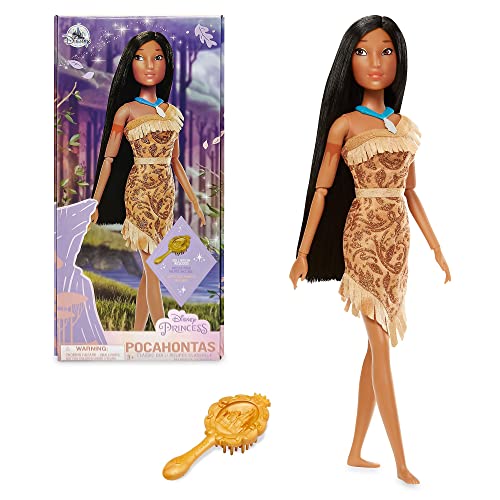 Disney Store Offizielle Pocahontas-Puppe für Kinder, 29 cm, vollbewegliche Puppe mit Details und ausgearbeiteter Haarbürste, geeignet ab 3 Jahren von Disney Store