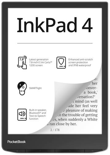 PocketBook InkPad 4 eBook-Reader 19.8cm (7.8 Zoll) Schwarz von PocketBook