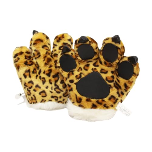 1/2/4-teiliges Leoparden-Kostüm-Zubehör-Set, Leopardenohren, Stirnband, Schwanz, Pfote, Handschuhe, Zubehör, Tier-Leoparden-Kostüm 1/2/4-teiliges Leoparden-Kostüm-Zubehör-Set, Leopardenohren, Stirnband, Schwanz, Pfote, Handschuhe, Zubehör, Tier-Leoparden-Kostüm von Pocoiau