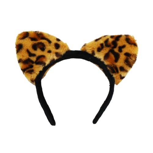 1/2/4-teiliges Leoparden-Kostüm-Zubehör-Set, Leopardenohren, Stirnband, Schwanz, Pfote, Handschuhe, Zubehör, Tier-Leoparden-Kostüm 1/2/4-teiliges Leoparden-Kostüm-Zubehör-Set, Leopardenohren, Stirnband, Schwanz, Pfote, Handschuhe, Zubehör, Tier-Leoparden-Kostüm von Pocoiau