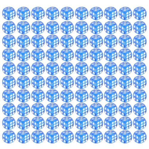 100 Pcs/Set 6 Seitig Acryl Dices Durchscheinende Abgerundete Ecke Dices Dices Set 12 Mm Festspiel Würfel Set Mit 6 Farbe von Pocoiau