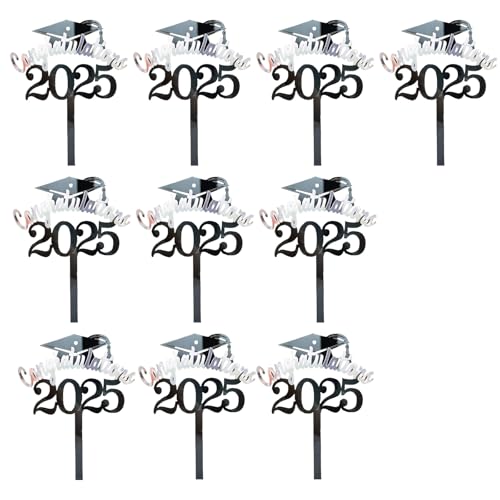 Pocoiau 10pieces Graduation Kuchen Dekoration Junggesellenhut Hutkuchen Metallic Paper Dessert Dekoration Für Dessert Abschlusszubehör Pocoiau 10pieces Graduation Kuchen Dekoration Junggesellenhut Hutkuchen Metallic Paper Dessert Dekoration Für Dessert Abschlusszubehör von Pocoiau