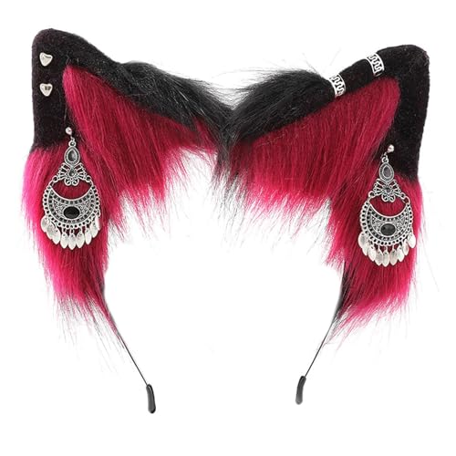 Anime Cosplay Requisiten Haarreifen pelziges Haarstyling für Halloween Stirnband pelziges Kätzchen Tier Karneval von Pocoiau