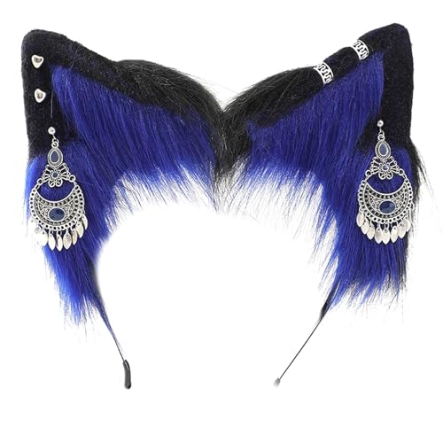Anime Cosplay Requisiten Haarreifen pelziges Haarstyling für Halloween Stirnband pelziges Kätzchen Tier Karneval von Pocoiau