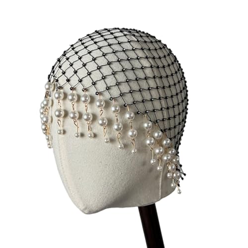 Handgefertigte Perlen Quasten Kopfschmuck Stilvolle Perlen Quasten Haarschmuck für Frauen Hut für Partys und Hochzeiten Handgefertigte Perlen Quasten Kopfschmuck Stilvolle Perlen Quasten Haarschmuck für Frauen Hut für Partys und Hochzeiten von Pocoiau