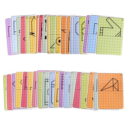 Pocoiau 40pcs Kinder Kreativität Symmetrische Zeichenkarten Für Kinder Fine Motor Skills Zeichnung Karten Konzentration Fertigkeit Spielzeug Spielzeug Pocoiau 40pcs Kinder Kreativität Symmetrische Zeichenkarten Für Kinder Fine Motor Skills Zeichnung Karten Konzentration Fertigkeit Spielzeug Spielzeug von Pocoiau