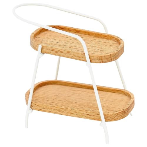 Pocoiau Aufbewahrungsständer Zahlen Display Rack Model Realistic Vintage Realistic Doll House Tun Töne Mädchen Geschenk Realistischer Stand von Pocoiau