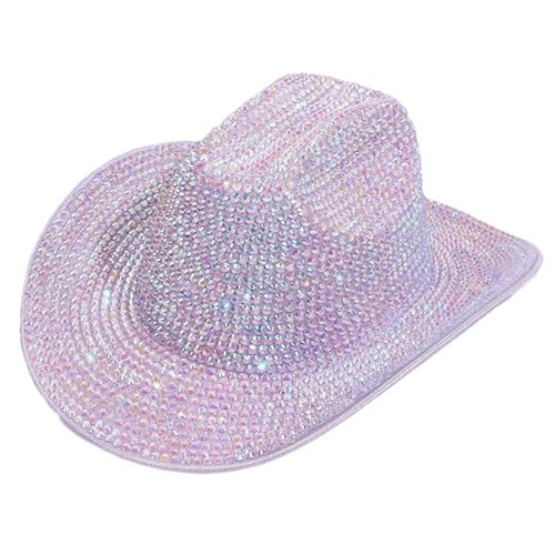 Pocoiau Auffälliger Kristall Fedoras Braut Hut Panama Hut für Junggesellinnenabschied Fedoras für Clubbühne Pocoiau Auffälliger Kristall Fedoras Braut Hut Panama Hut für Junggesellinnenabschied Fedoras für Clubbühne von Pocoiau