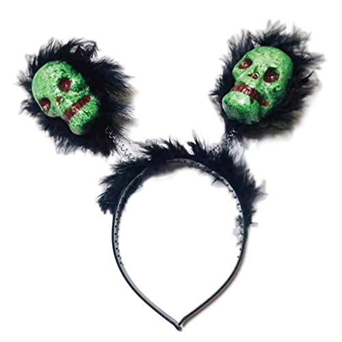 Pocoiau Cosplay-Kostüm, langes Totenkopf-Stirnband, schreckliches Halloween-Kostüm, Rolle für Spielparty, Zubehör, Karneval, Verkleidung, HeadPi von Pocoiau