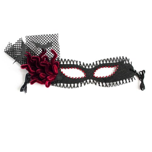 Pocoiau Damen-Maskeraden mit Blumenspitze, Ball, Abschlussball, Venezianerparty, halbes Gesicht, Spitze, Augenmaske für Karneval Pocoiau Damen-Maskeraden mit Blumenspitze, Ball, Abschlussball, Venezianerparty, halbes Gesicht, Spitze, Augenmaske für Karneval von Pocoiau