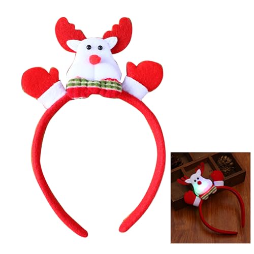 Pocoiau Festlich beleuchteter Haarreif Merry Christmas Kopfschmuck Weihnachten Haarreifen Urlaub Party Kopfschmuck Home Ornament Pocoiau Festlich beleuchteter Haarreif Merry Christmas Kopfschmuck Weihnachten Haarreifen Urlaub Party Kopfschmuck Home Ornament von Pocoiau