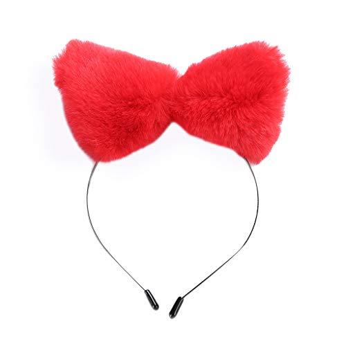 Pocoiau Haarreif mit künstlichen Wolfsohren aus Metall, Leopardenmuster, einfarbig, pelzig, Tierhaarreifen, Anime, Cosplay, Party, Kostüm, Haarschmuck Pocoiau Haarreif mit künstlichen Wolfsohren aus Metall, Leopardenmuster, einfarbig, pelzig, Tierhaarreifen, Anime, Cosplay, Party, Kostüm, Haarschmuck von Pocoiau