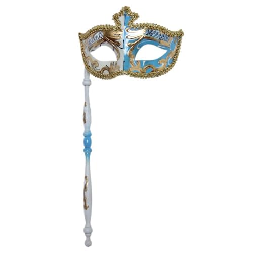 Pocoiau Halloween mit Stab Retro Musiknote Maskerade Party Karneval Venezianer für Karneval von Pocoiau
