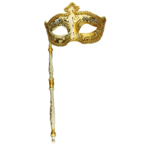 Pocoiau Halloween mit Stab Retro Musiknote Maskerade Party Karneval Venezianer für Karneval von Pocoiau