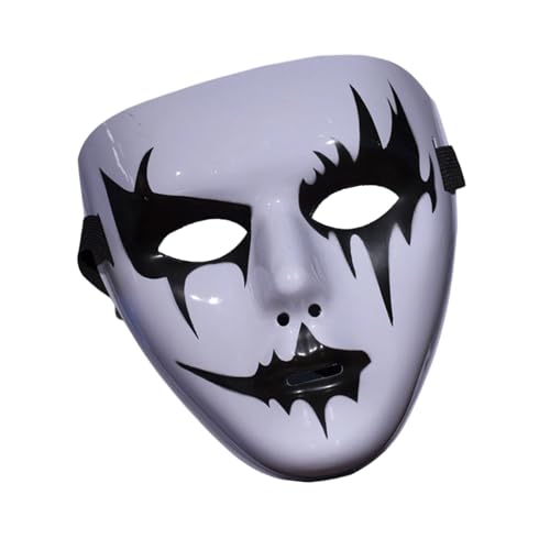 Pocoiau Handgemalte Volle Gesichtsmaske Halloween Masque Masquerade Street Dance Dämonen Schritt Tänze Masque Für Cosplay Party Halloween von Pocoiau