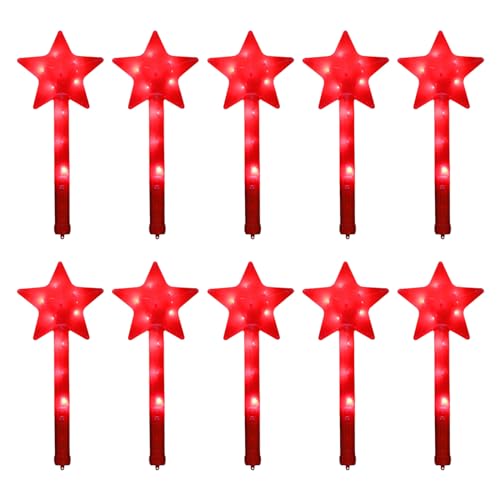 Pocoiau LED Blinking Zauberstäbe Handheld Bunt Stick Spielzeug Geburtstagsgeschenk Glühen Spielzeugparty Feierlieferungen 10pcs von Pocoiau