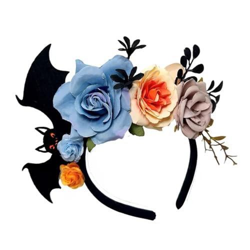 Pocoiau Leichte Rose Fledermaus Haarschmuck Halloween Party Requisiten Detailliertes Design Bequeme Verwendung Harz Haarteil Halloween Fledermaus Rose Stirnband Pocoiau Leichte Rose Fledermaus Haarschmuck Halloween Party Requisiten Detailliertes Design Bequeme Verwendung Harz Haarteil Halloween Fledermaus Rose Stirnband von Pocoiau