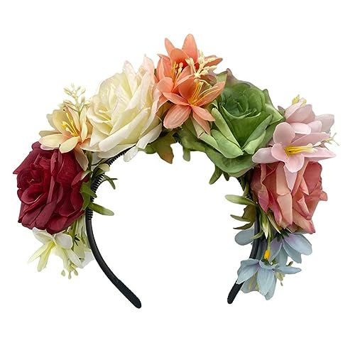 Pocoiau Modischer Haarreif in Blumen- und Totenkopf-Form, mehrfarbig, für Halloween, Bühne, Hochzeit, Party, Styling-Stirnband für Damen Pocoiau Modischer Haarreif in Blumen- und Totenkopf-Form, mehrfarbig, für Halloween, Bühne, Hochzeit, Party, Styling-Stirnband für Damen von Pocoiau
