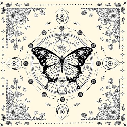 Pocoiau Moon Butterfly Astrologys Tischdecke Tarots Göttliche Tischdecke Altars Stoff Göttlichkeit Brettspiel Accessoire Pocoiau Moon Butterfly Astrologys Tischdecke Tarots Göttliche Tischdecke Altars Stoff Göttlichkeit Brettspiel Accessoire von Pocoiau