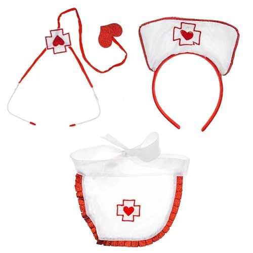 Pocoiau Naughty Nurse Costume Accessoires Umfasst Stirnbandschürze Und Stethoscope Nurse Fancy Cosplay Costumes Accessoires Pocoiau Naughty Nurse Costume Accessoires Umfasst Stirnbandschürze Und Stethoscope Nurse Fancy Cosplay Costumes Accessoires von Pocoiau