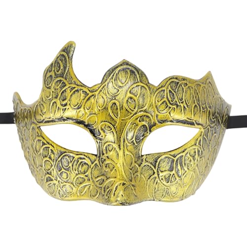 Pocoiau Retro-Maskeraden, Party, Halloween, Karneval, halbes Gesicht für Männer, Maskeraden, halbes Gesicht, Karneval, Halloween, für Abschlussbälle Pocoiau Retro-Maskeraden, Party, Halloween, Karneval, halbes Gesicht für Männer, Maskeraden, halbes Gesicht, Karneval, Halloween, für Abschlussbälle von Pocoiau