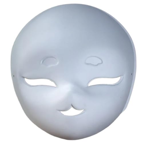 Pocoiau Unbemaltte Maskeradenmaske Kunststoffmaske Handfarbe Maske Kunststofffarbe Maske Für Kid Adult Halloween Cosplay Party Pocoiau Unbemaltte Maskeradenmaske Kunststoffmaske Handfarbe Maske Kunststofffarbe Maske Für Kid Adult Halloween Cosplay Party von Pocoiau