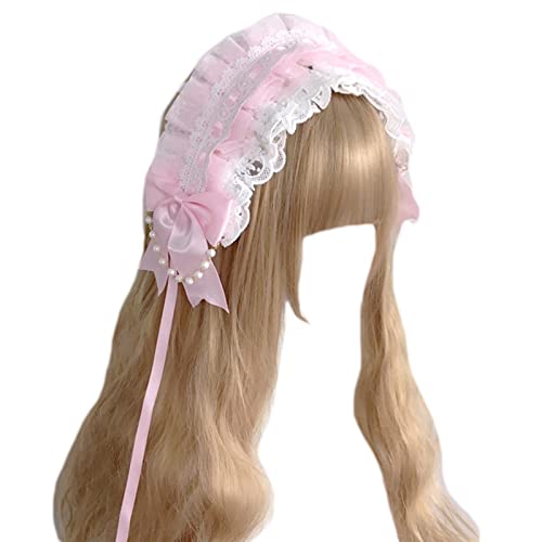 Pocoiau Zartes Cosplay-Haarreif, elegante Schleife, Dekoration, plissiert, Spitze, Haarreif, Halloween, Party, Kostüm, Requisiten für Frauen Pocoiau Zartes Cosplay-Haarreif, elegante Schleife, Dekoration, plissiert, Spitze, Haarreif, Halloween, Party, Kostüm, Requisiten für Frauen von Pocoiau