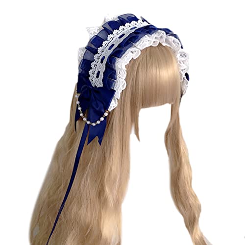 Pocoiau Zartes Cosplay-Haarreif, elegante Schleife, Dekoration, plissiert, Spitze, Haarreif, Halloween, Party, Kostüm, Requisiten für Frauen Pocoiau Zartes Cosplay-Haarreif, elegante Schleife, Dekoration, plissiert, Spitze, Haarreif, Halloween, Party, Kostüm, Requisiten für Frauen von Pocoiau
